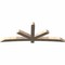 Ekena Millwork Alberta Smooth Timber Gable Bracket, Douglas Fir, 108"W x 40"H x 5 1/2"D x 5 1/2"F, 9/12 Pitch GBW108X40X0606ALB00SDF - alternate 3